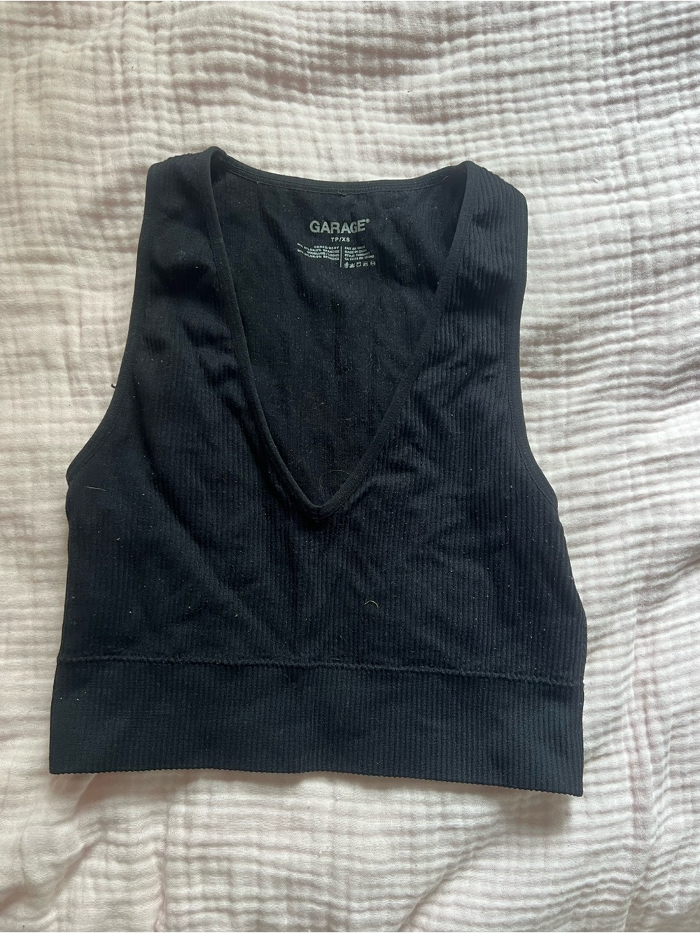 Garage cropped tank top